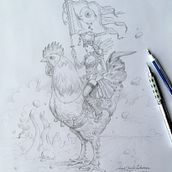 Cuaderno de Ilustración diaria (2). Multitécnicas.. Un proyecto de Ilustración tradicional, Bellas Artes, Dibujo y Sketchbook de Ángel Benito Gastañaga - 01.12.2022