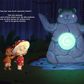 Childrens Book Spread - Wish Bear. Traditional illustration project by Jasmin Noetzel - 11.16.2022