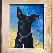 Dog Paintings. Un proyecto de Ilustración tradicional y Pintura acrílica de Barton Wood - 01.12.2022