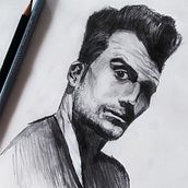 Meu projeto do curso: Desenho de retrato artístico: capture expressões autênticas. Traditional illustration, Fine Arts, Sketching, Pencil Drawing, Drawing, Portrait Drawing, Realistic Drawing, Artistic Drawing, and Figure Drawing project by Danilo Soares - 12.01.2022