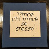 Sketchbook 24 x 24 cm "Vince Chi Vince Se Stesso" (24 pagine). Traditional illustration, Arts, Crafts, Bookbinding, DIY, and Sketchbook project by Gianluca Cucciniello - 12.01.2022