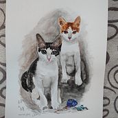 My project for course: Expressive Animal Portraits in Watercolor. Traditional illustration, Watercolor Painting, Realistic Drawing, and Naturalistic Illustration project by Goldie Liu - 11.25.2022