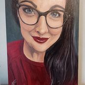 My project for course: Portrait Painting with Oil: Explore Light and Shade. Fine Arts, Painting, and Oil Painting project by Erin Bartels - 12.02.2022