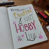 My project for course: Creative Doodling and Hand-Lettering for Beginners. Ilustração tradicional, Lettering, Desenho, H, e Lettering projeto de amacaraka - 02.12.2022
