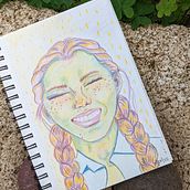 Vibrant Portrait. Desenho com lápis de cor projeto de Michele Scott James - 03.12.2022