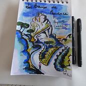 Mon projet du cours : Carnet de croquis pour explorer votre style de dessin. Traditional illustration, Sketching, Creativit, Drawing, Watercolor Painting, Sketchbook, and Gouache Painting project by domi_ferrer - 12.03.2022