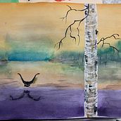 My project for course: Atmospheric Landscapes in Watercolor  Ein Projekt aus dem Bereich Bildende Künste, Malerei und Aquarellmalerei von Adil B. - 03.12.2022