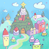 Mon projet du cours : Univers kawaii : créez des illustrations pleines de joie. Character Design, Digital Illustration, and Manga project by charlene_morinoca - 12.03.2022