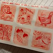 Mon projet du cours : Journal intime illustré : pratiquez au quotidien la pleine conscience. Fine Arts, Sketching, Creativit, Drawing, and Sketchbook project by Aniès frao - 12.03.2022