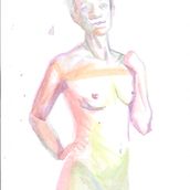 Mi proyecto del curso: Figura humana en acuarela. Traditional illustration, Fine Arts, Painting, Watercolor Painting, Realistic Drawing, and Figure Drawing project by Paola Aguirre - 12.03.2022