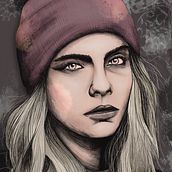 Mój projekt z kursu: Rysowanie portretów z użyciem Procreate. Traditional illustration, Vector Illustration, Digital Illustration, and Portrait Drawing project by Raficzi Wroneski - 12.01.2022