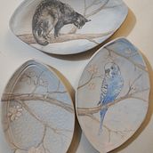 My project for course: Hand-Painted Ceramics. Traditional illustration, Arts, Crafts, Fine Arts, and Ceramics project by Jana Cerna - 12.04.2022