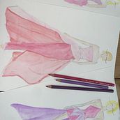 Meu projeto do curso: Ilustração de croqui de moda. Traditional illustration, Sketching, Fashion Design, Digital Drawing, and Fashion Illustration	 project by ggaricochea - 11.30.2022