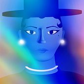 My project for course: Whimsical 3D Portraiture in Illustrator. Traditional illustration, and Digital Illustration project by Luiza Perufo - 12.05.2022