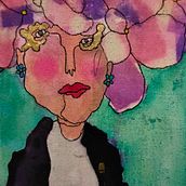 "GEORGIA"  . Traditional illustration, Character Design, Fine Arts, Watercolor Painting, Creating with Kids, Acr, lic Painting, and Portrait Drawing project by Sara De los Cobos - 09.19.2021