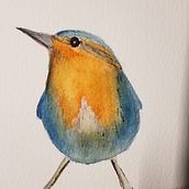 My project for course: Artistic Watercolor Techniques for Illustrating Birds. Traditional illustration, Realistic Drawing, and Naturalistic Illustration project by arrayoflight_2000 - 12.04.2022