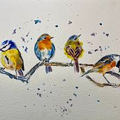 Il mio progetto del corso: Acquerello artistico per illustrazione di animali: gli uccelli. Traditional illustration, Watercolor Painting, Realistic Drawing, and Naturalistic Illustration project by Riccardo Pucci - 12.05.2022