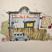 Il mio progetto del corso: Disegno architettonico espressivo con pennarelli colorati. Sketching, Drawing, Architectural Illustration, Sketchbook & Ink Illustration project by Debora Sangalli - 12.05.2022