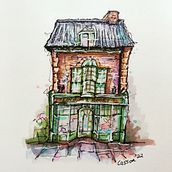 Lindum Books, Lincoln, UK. Sketching, and Sketchbook project by Bryan Casson - 12.04.2022