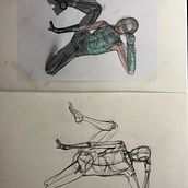 Il mio progetto del corso: Disegno anatomico per principianti. Projekt z dziedziny  Sztuki piękne, Sketching, R, sunek ołówkiem,  R, sunek, R, sunek realist, czn, R i sunek anatomiczn użytkownika MIHAELA MARGINEANU - 06.12.2022