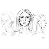 Il mio progetto del corso: Ritratto su blocco da disegno: esplora il volto umano. Projekt z dziedziny Sketching,  R, sunek, Portret,  R, sunek art, st, czn i Sketchbook użytkownika MIHAELA MARGINEANU - 19.02.2024