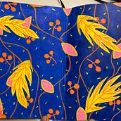 My project for course: Botanical Patterns in a Sketchbook: Conquer the Blank Page. Traditional illustration, Pattern Design, Botanical Illustration, and Sketchbook project by mimilicht - 12.06.2022