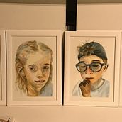 Mon projet du cours : Portrait artistique à l’aquarelle. Un proyecto de Bellas Artes, Pintura, Pintura a la acuarela y Dibujo de Retrato de marie_lapprend - 07.12.2022