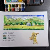 Mi proyecto del curso: Cuaderno de viaje en acuarela. Traditional illustration, Watercolor Painting, Architectural Illustration, and Sketchbook project by Raffaele Pollastro - 07.07.2022