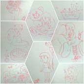Some sketches, Works in Progress :). Een project van Traditionele illustratie van Mikai Hatakeyama - 07.12.2022
