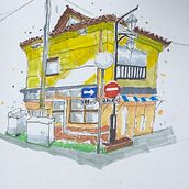 My project for course: Expressive Architectural Sketching with Colored Markers. Sketching, Drawing, Architectural Illustration, Sketchbook & Ink Illustration project by charles_toshio - 12.06.2022