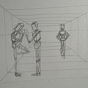 My project for course: Basic Principles of Drawing People from Imagination Ein Projekt aus dem Bereich Traditionelle Illustration, Bildende Künste, Skizzenentwurf, Bleistiftzeichnung, Zeichnung, Artistische Zeichnung und Anatomische Zeichnung von Adil B. - 07.12.2022