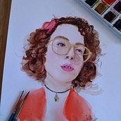 Mi proyecto del curso: Retratos en acuarela: captura la personalidad de tu modelo. Fine Arts, Painting, Watercolor Painting, and Portrait Drawing project by jemgadelha - 12.04.2022