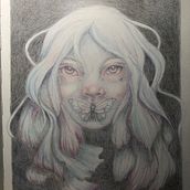 Mon projet du cours : Portrait créatif en clair-obscur au crayon. Traditional illustration, Pencil Drawing, Portrait Drawing, Artistic Drawing, and Colored Pencil Drawing project by yonnet_barbara - 12.07.2022