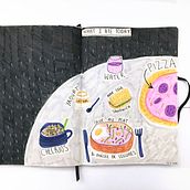 Mon projet du cours : Journal intime illustré : pratiquez au quotidien la pleine conscience. Un projet de Beaux Arts, Esquisse , Créativité, Dessin , et Carnet de croquis de Mélanie B. - 07.12.2022
