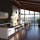 proyectos de renderizado de interiores . Un proyecto de Decoración de interiores, Diseño, 3D y Arquitectura de Daniel Cabello - 07.12.2022
