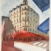 Il mio progetto del corso: Disegno architettonico con acquerello e inchiostro. Sketching, Drawing, Watercolor Painting, Architectural Illustration, Sketchbook & Ink Illustration project by Laura Scuriatti - 12.08.2022