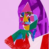 My project for course: Geometric Portraits with Procreate. Traditional illustration, and Digital Illustration project by Thomas Leparskas - 12.08.2022