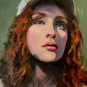 My project for course: Contemporary Oil Portraiture. Traditional illustration, Fine Arts, Painting, and Oil Painting project by lettyoratowski - 12.08.2022