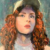 Mon projet du cours : Portrait contemporain à l'huile. Traditional illustration, Fine Arts, Painting, and Oil Painting project by danielleparent - 12.07.2022