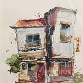 My project for course: Expressive Architectural Sketching with Colored Markers. Drawing, Architectural Illustration, Sketchbook, Ink Illustration, and Sketching project by Viv - 12.02.2022