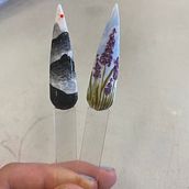 Painting landscapes with nail polish Ein Projekt aus dem Bereich H und werk von Cassie Diaz - 09.12.2022