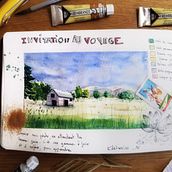 Mon projet du cours : Carnet de voyage à l’aquarelle. Traditional illustration, Watercolor Painting, Architectural Illustration, and Sketchbook project by Syboule Waroux-marsollier - 12.04.2022