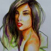 My project for course: Artistic Portrait with Watercolors. Fine Arts, Painting, Watercolor Painting, and Portrait Drawing project by Mike Angelo Zarsuelo - 12.09.2022