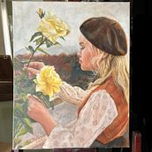 Yellow Roses. Un projet de Peinture de Kim - 09.12.2022