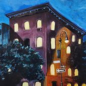 My project for course: Gouache Painting of Urban Landscapes. Traditional illustration, Painting, and Gouache Painting project by Su Halfwerk - 12.08.2022