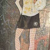 My project for course: Creative Fashion Illustration Techniques. Traditional illustration, and Collage project by Kerry Anne Freeman - 12.07.2022