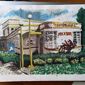 My project for course: Expressive Architectural Sketching with Colored Markers. Sketching, Drawing, Architectural Illustration, Sketchbook & Ink Illustration project by Sylvie Kaos - 01.16.2023