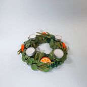 Couronne de l'Avent fruitée. Paper Craft project by aurelie_a.martin - 11.23.2022