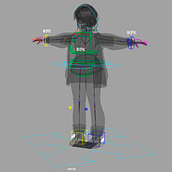 Mi proyecto del curso: Introducción al rigging para animación Ein Projekt aus dem Bereich Animation, Rigging und 3-D-Animation von Tiffany Oropeza - 09.12.2022