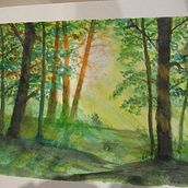 My project for course: Dreamy Watercolor Landscapes: Paint with Light. Painting, and Watercolor Painting project by Julia C - 12.10.2022